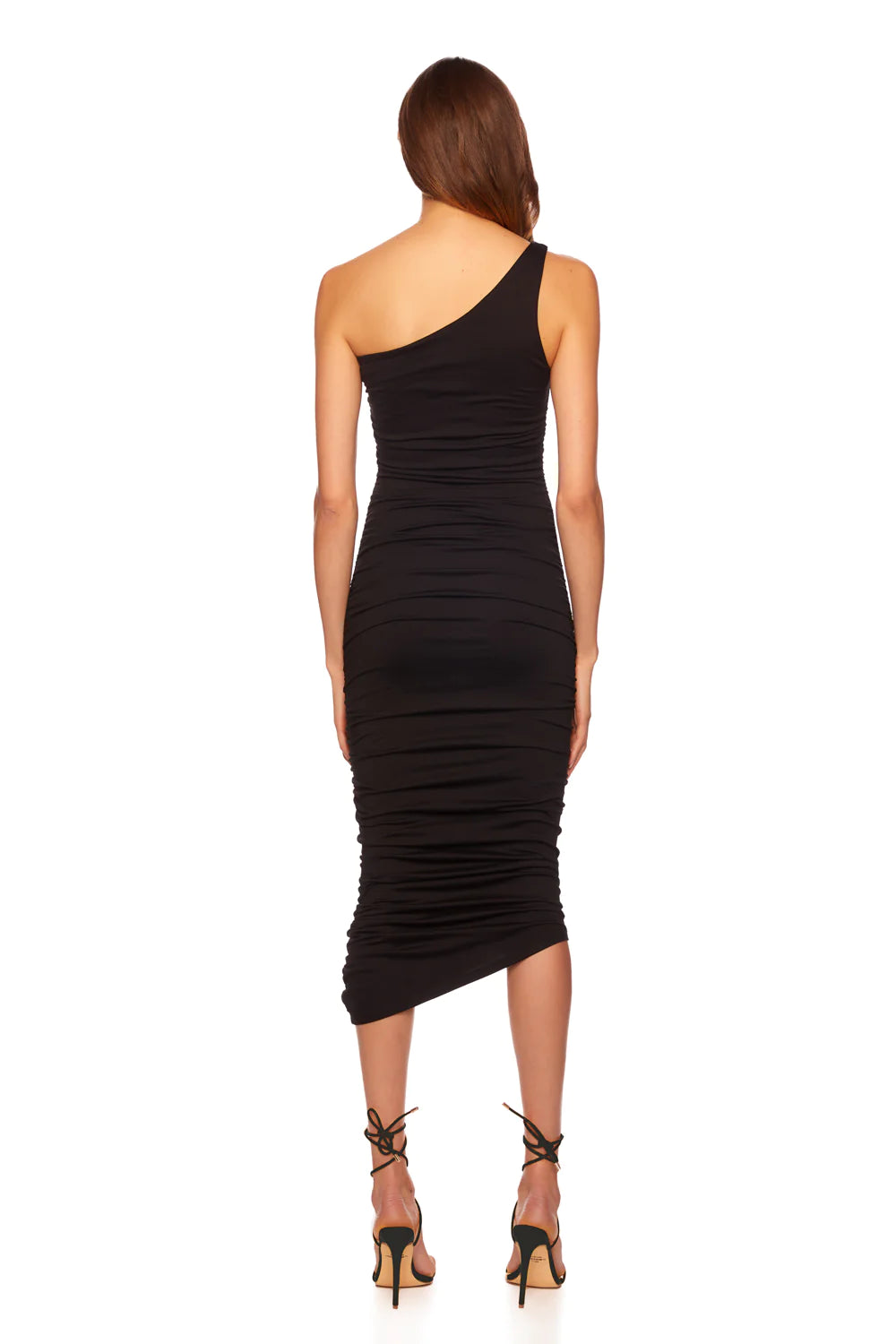 Susana Monaco - One Arm Gathered Dress in Black