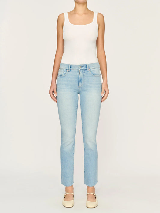 Mara Straight Mid Rise Instasculpt 27" in Fountain