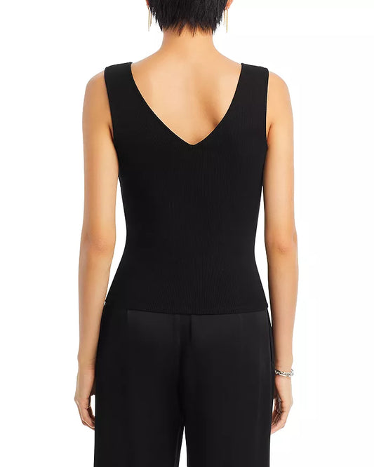 Serafina Crystal Tank in Black