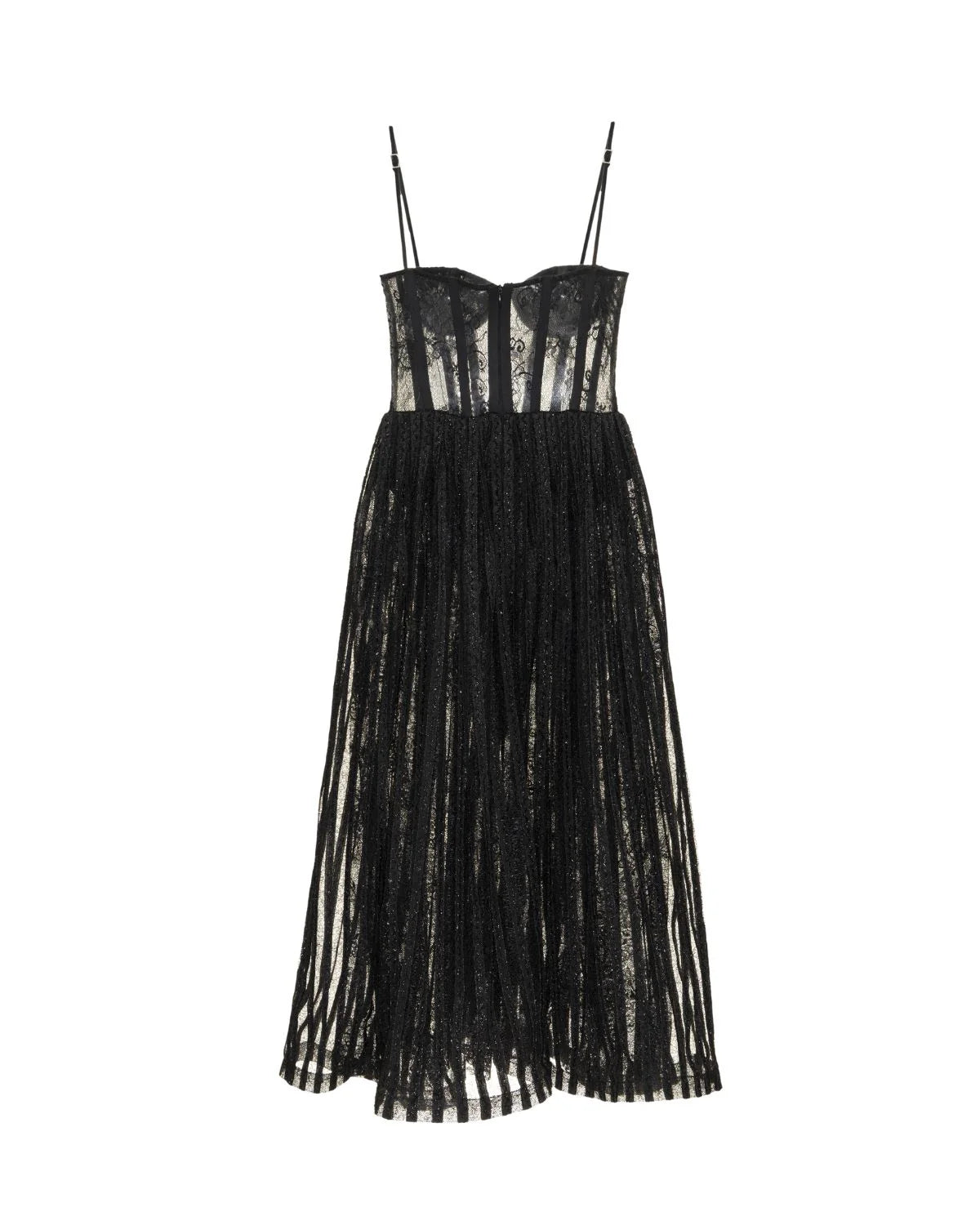 Lurex Tulle Bustier Midi Dress - FINAL SALE
