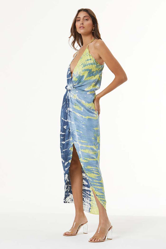 Siren Slip Dress in Zest Reef Wash - FINAL SALE