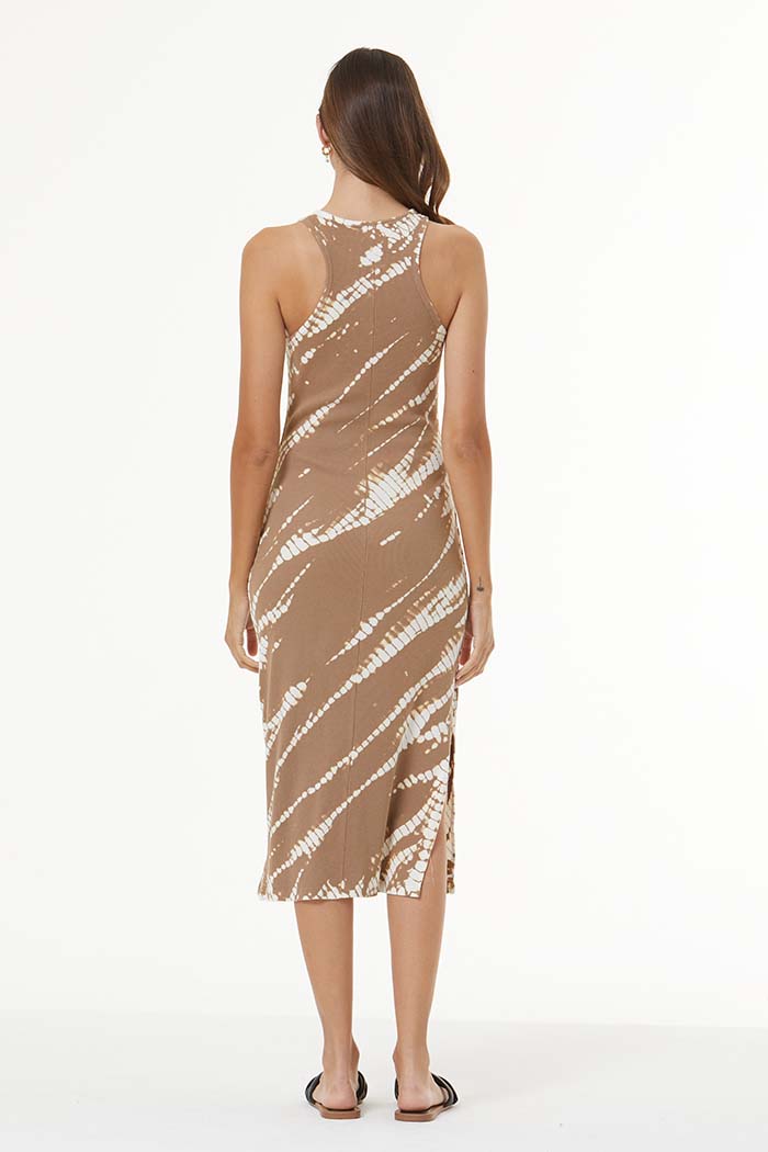 Iggy Ribi Midi Dress in Desert Wash