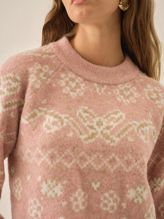 Arabella Intarsia Pullover Sweater