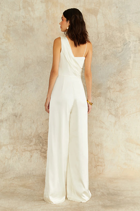 Blynn Jumpsuit in Ivory