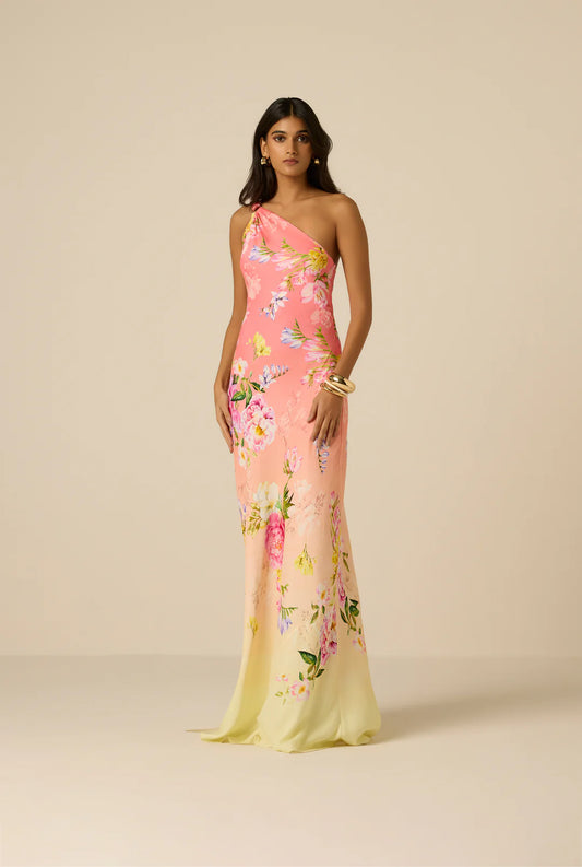 Avya One Shoulder Sash Dress