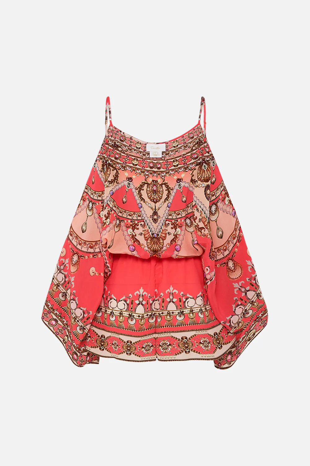 Drop Shoulder Playsuit in Shell Games