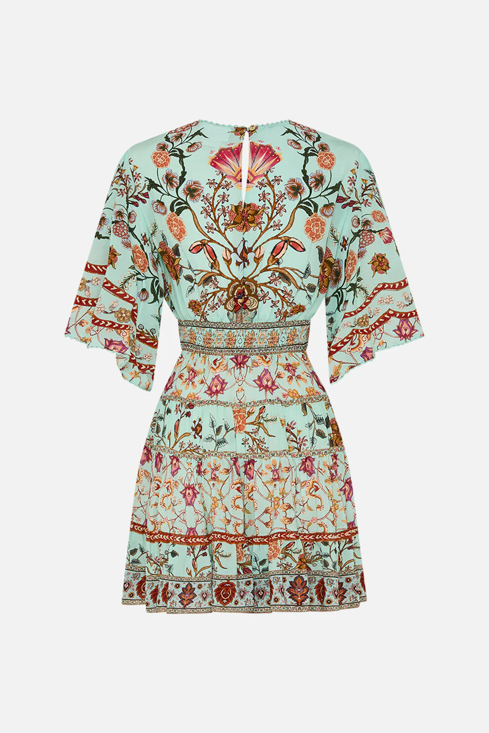 Tiered Skirt Mini Dress in Weaving Worlds