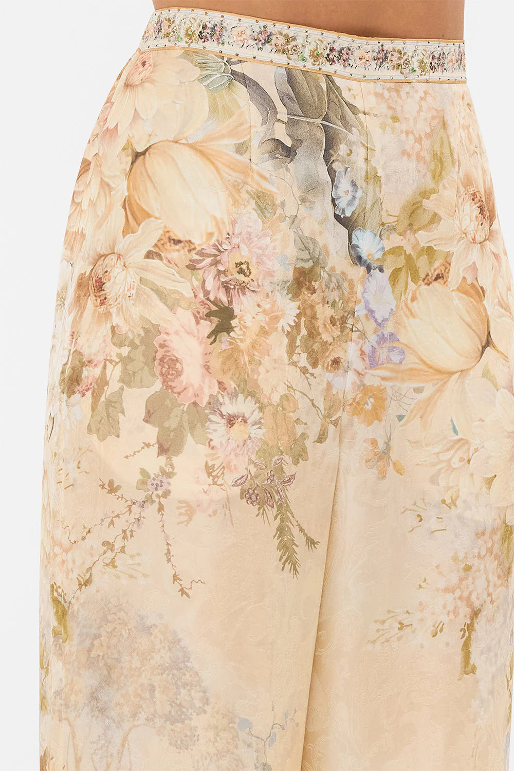 Minimal Wide Leg Pant in Adorned Antiquity - FINAL SALE