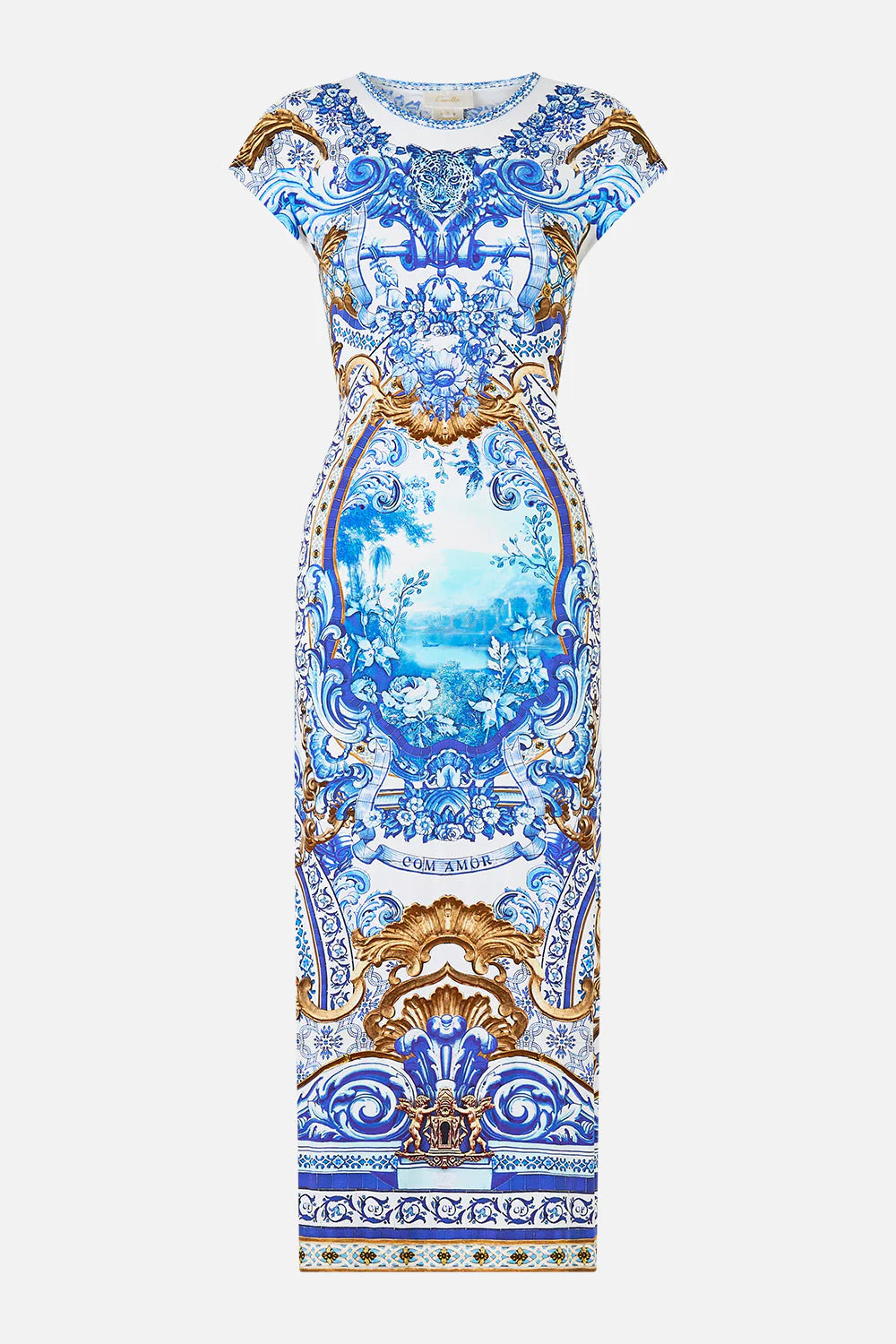 Jersey Tank Dress With Cap Sleeves