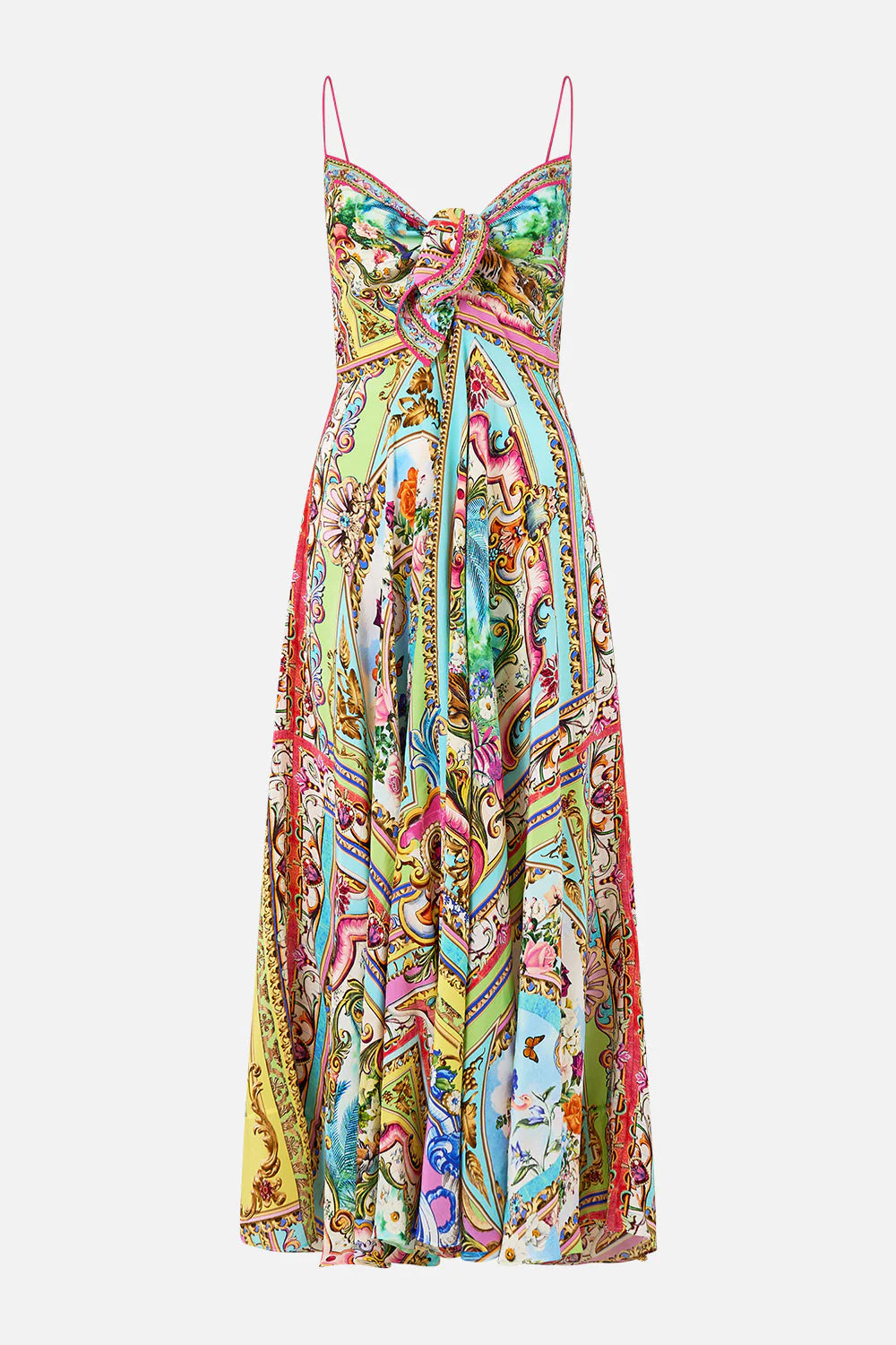 Long Dress With Tie Front
