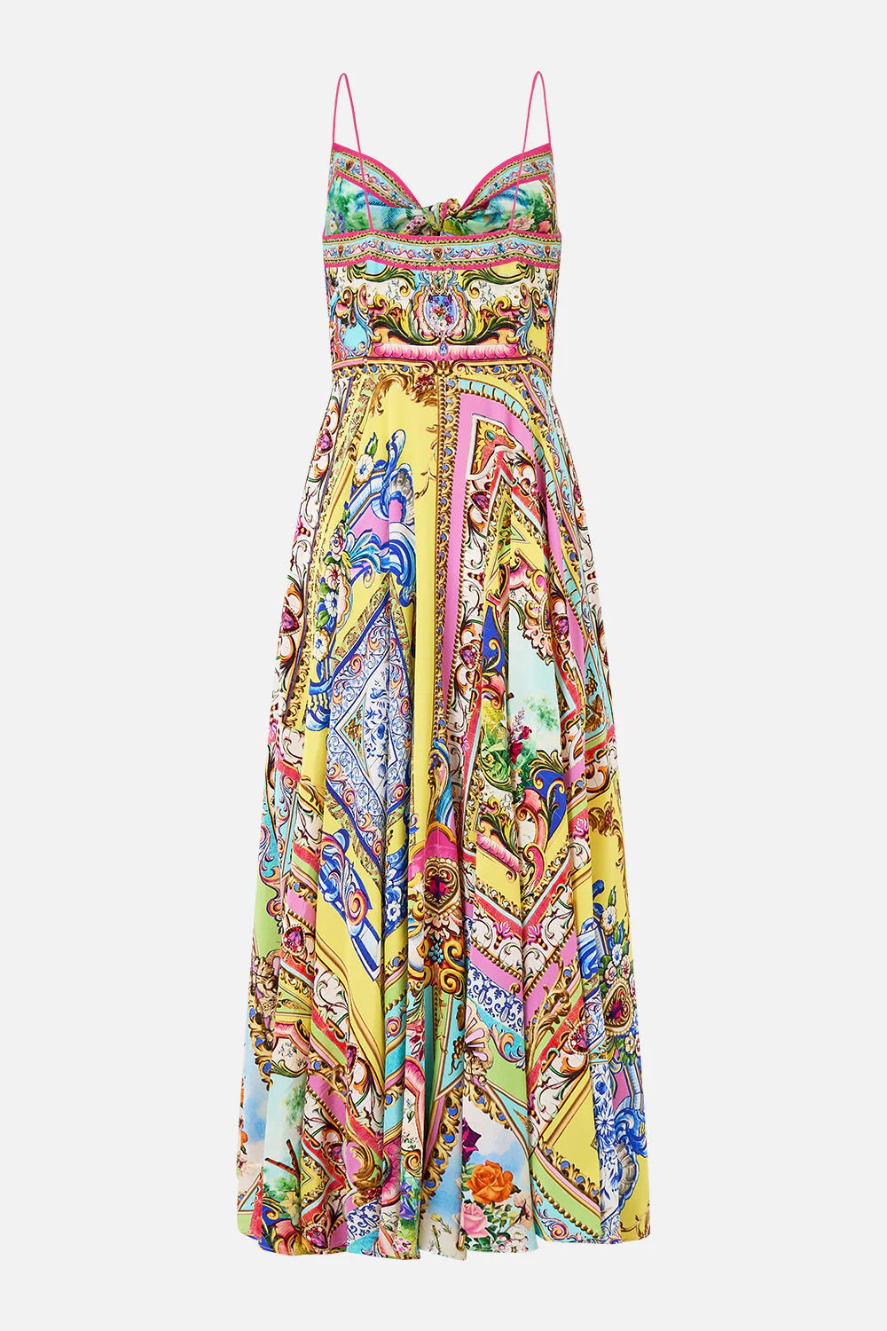 Long Dress With Tie Front