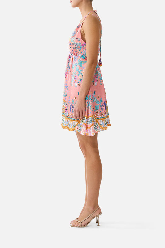 Short Flared Dress With Hardware