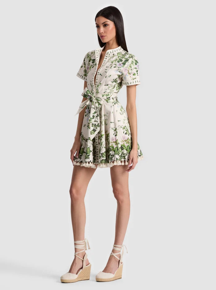 Lucy Roll Sleeve Mini Shirt Dress