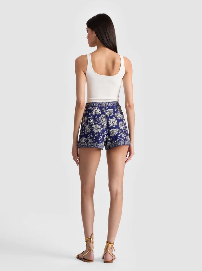 Hera Zip Shorts in Forevermore
