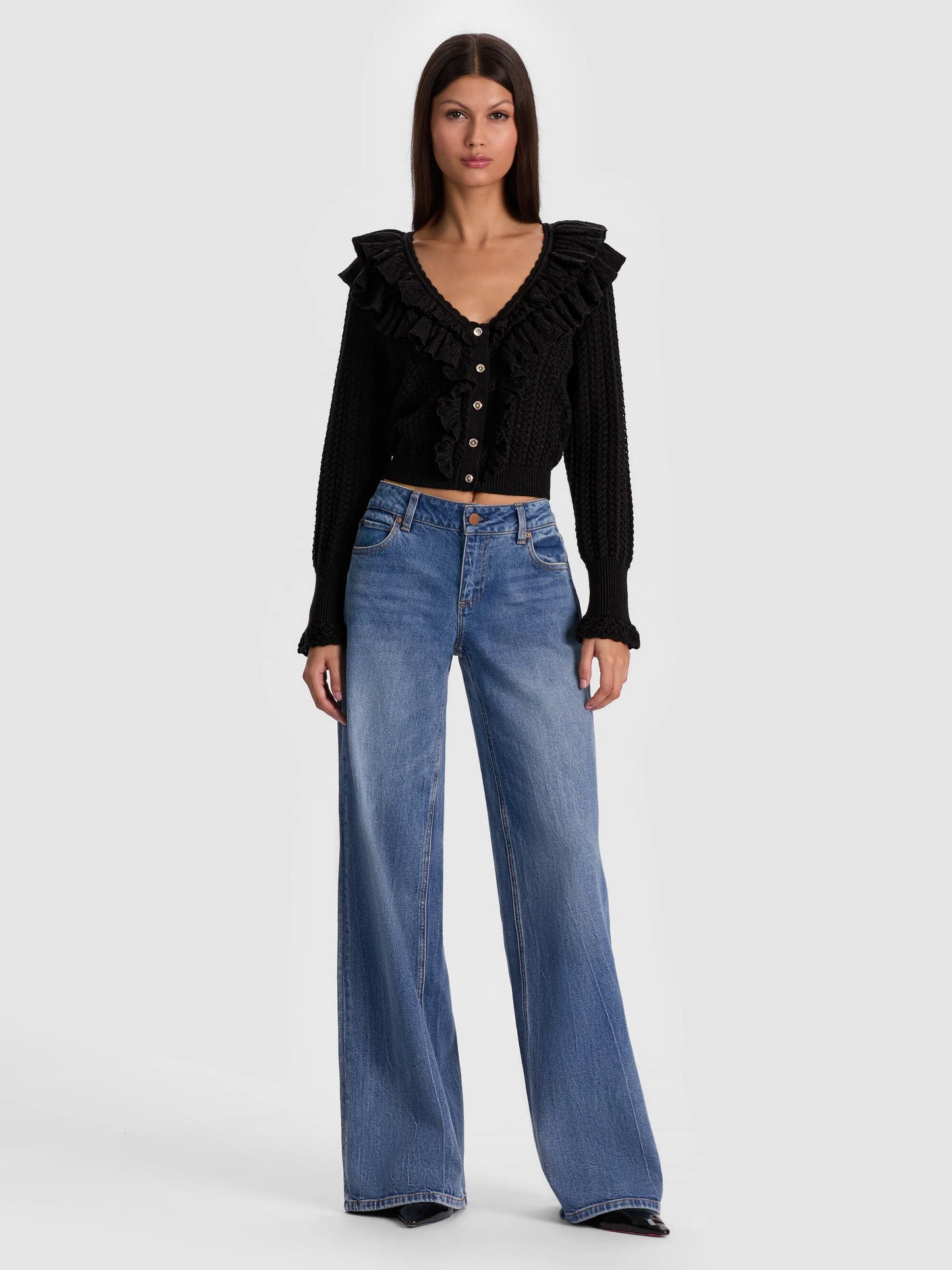 Eileen Ruffle Cardigan