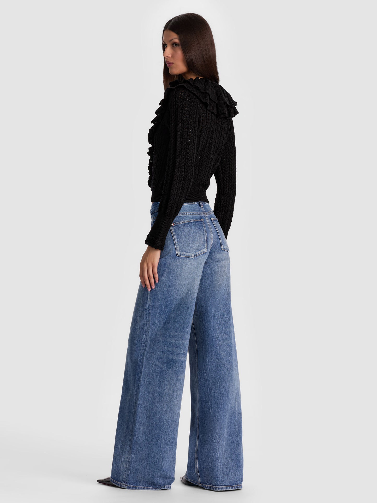Eileen Ruffle Cardigan