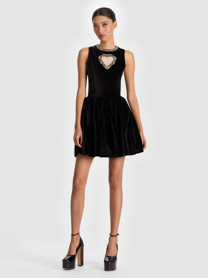 Alice + Olivia Ella Mini Dress - Black Alice + Olivia Ella Mini Dress - Black