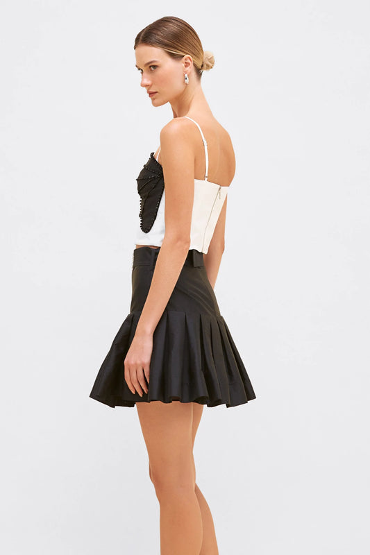 PatBo - Taffeta Bloom Mini Skirt