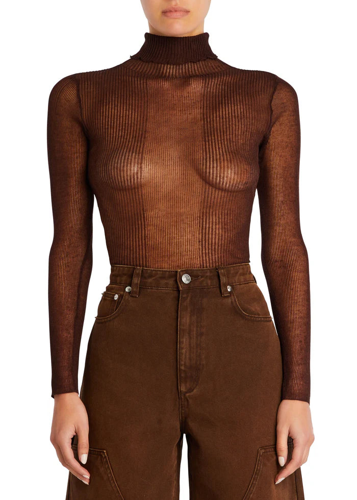 SEROYA Piper Top in Ash Brown