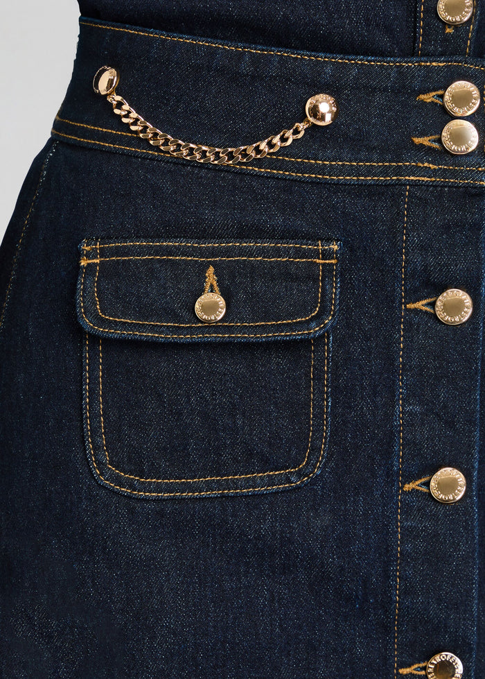 Retrofete - Kornelia Denim Skirt in Indigo Rinse