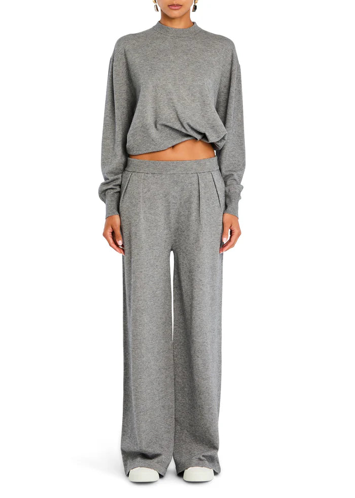 SEROYA Alya Knit Pleated Trousers