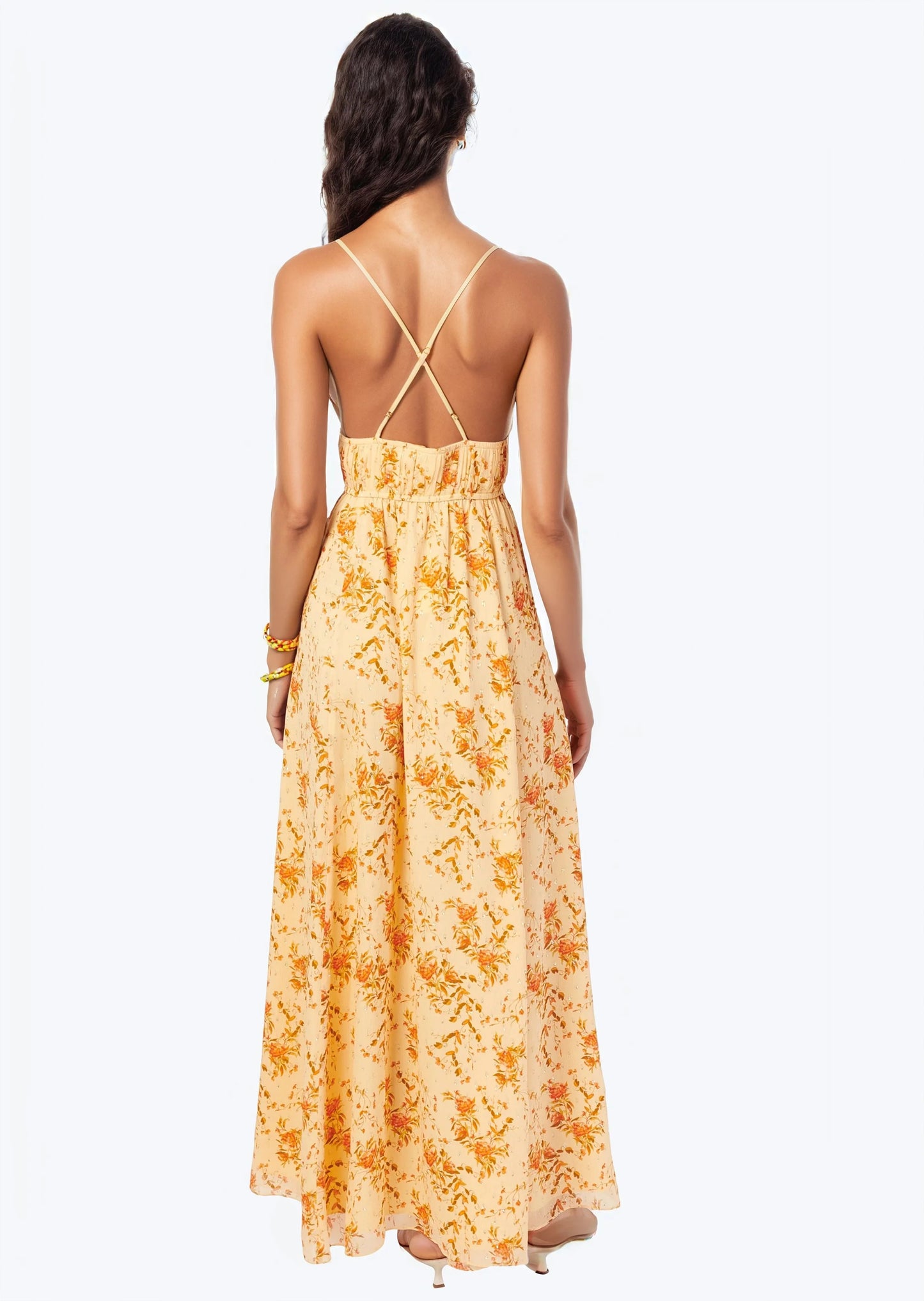 Dorinda Crinkle Chiffon Dress
