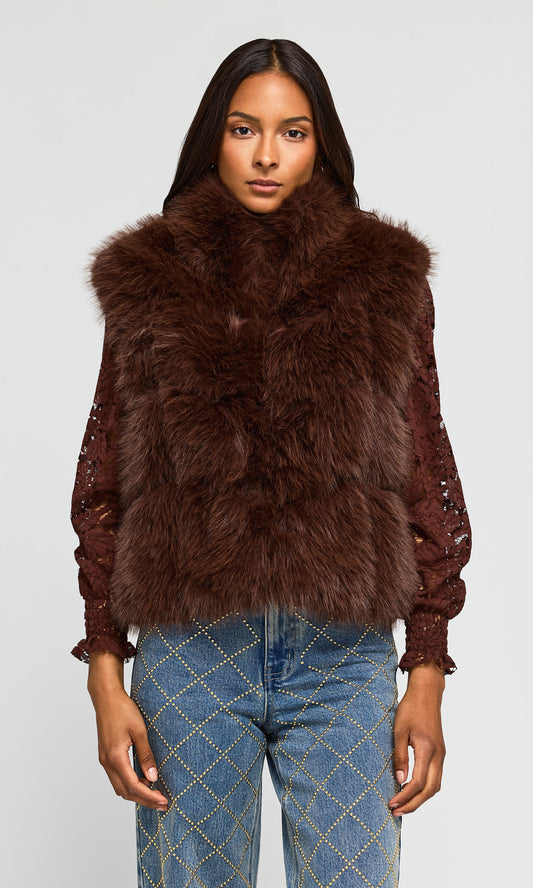 Rosario Faux Fur Vest