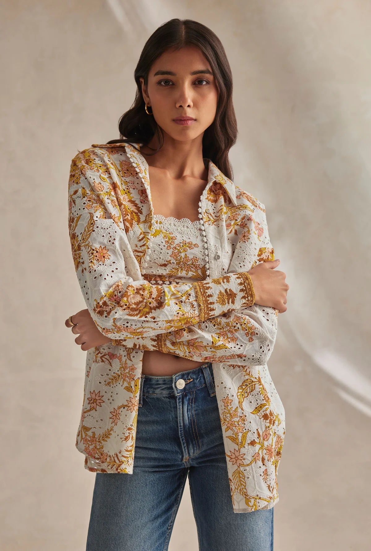 Tora Oversized Shirt in Off White - FINAL SALE