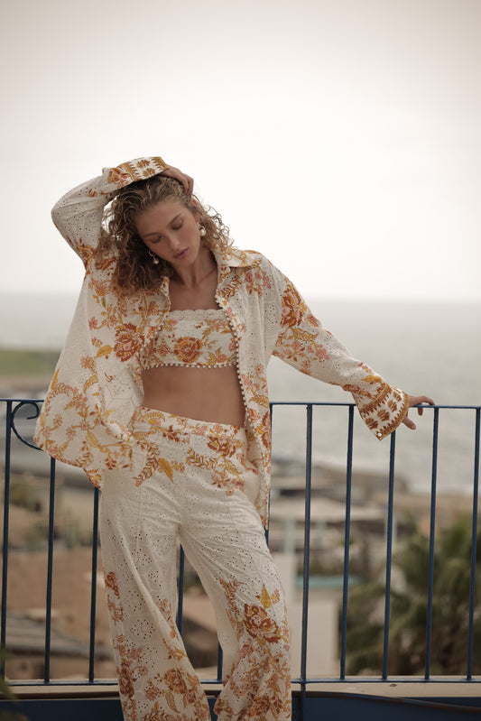 Tora Oversized Shirt in Off White - FINAL SALE