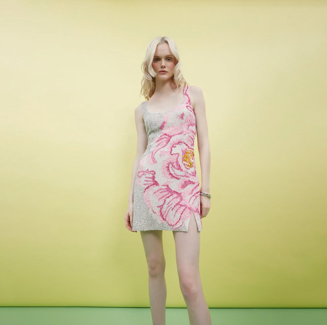 Bloom Burst Peony Mini Dress