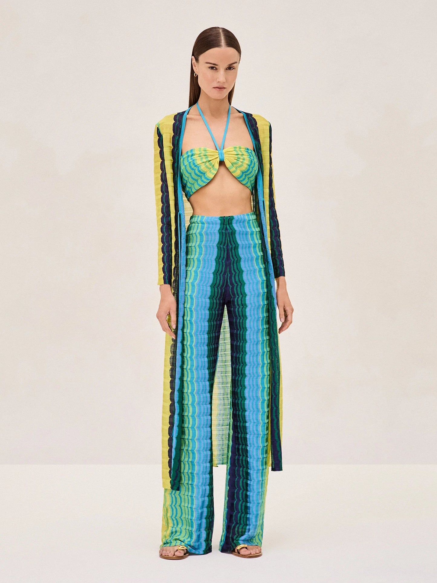 Retti Robe in Blue Multi - FINAL SALE