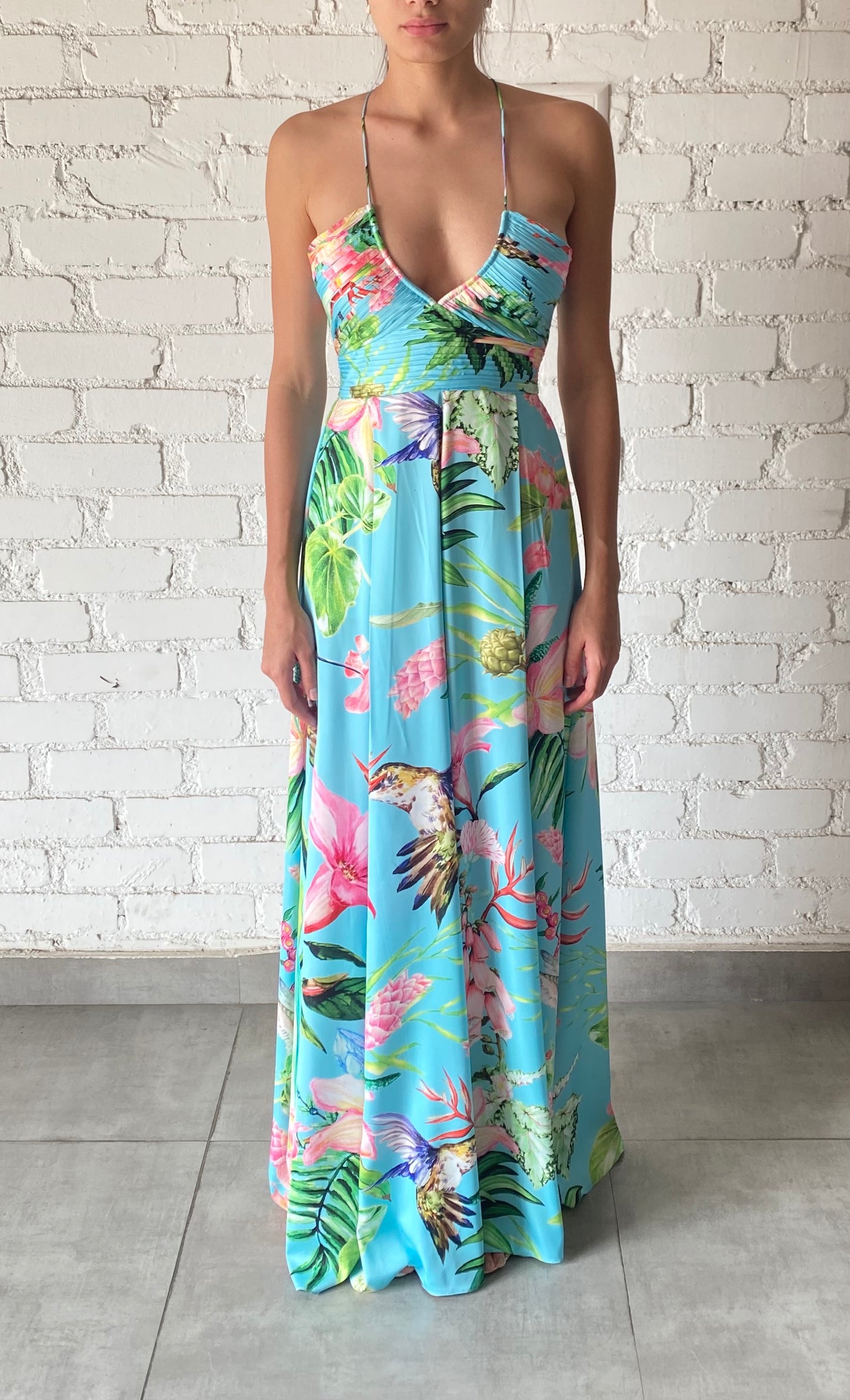 Loss Wide Leg Jumpsuit in Turquoise