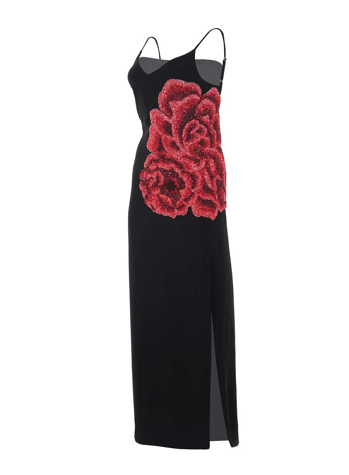 Rose Slip Dress in Black