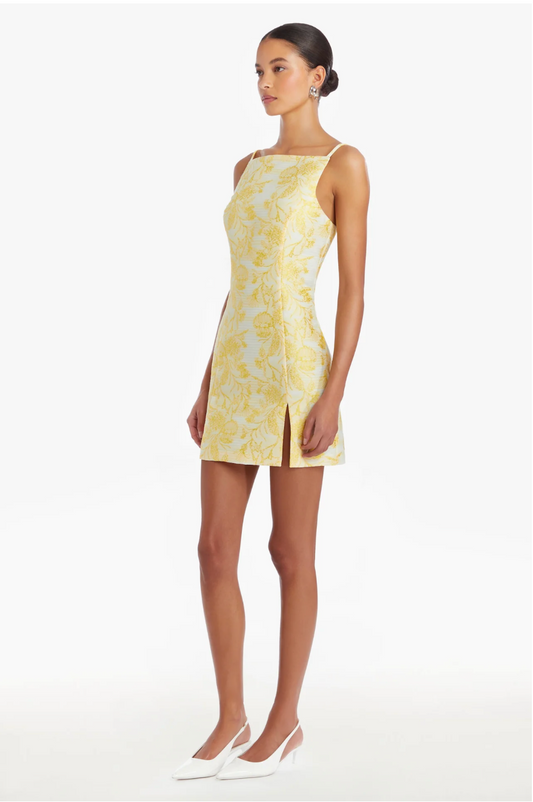 Molly Dress in Electric Yellow - FINAL SALE