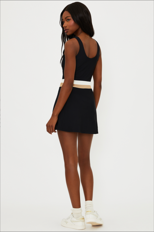 Remi Dress Sandshell Colorblock