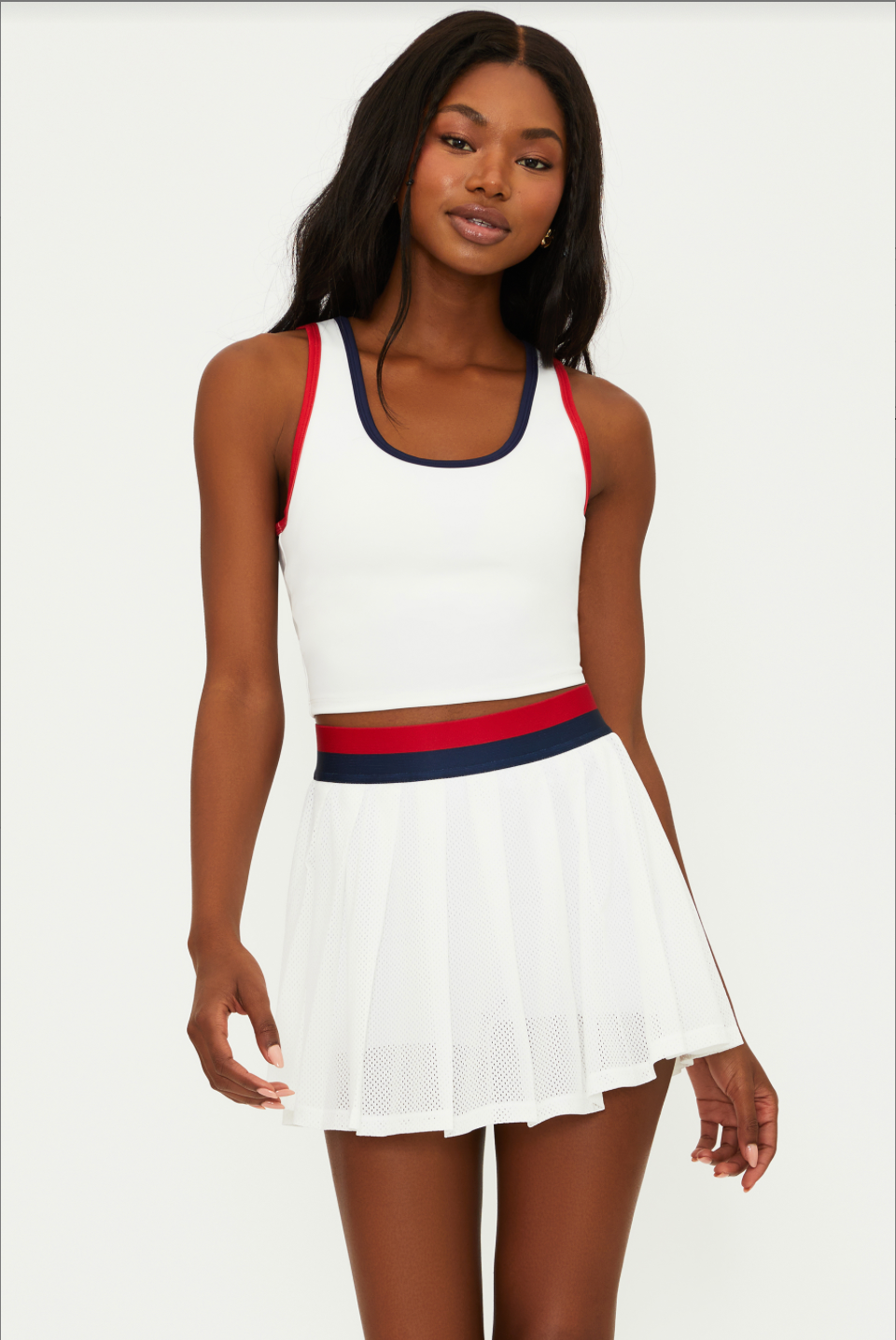 Irina Skirt Cherry Indigo Colorblock
