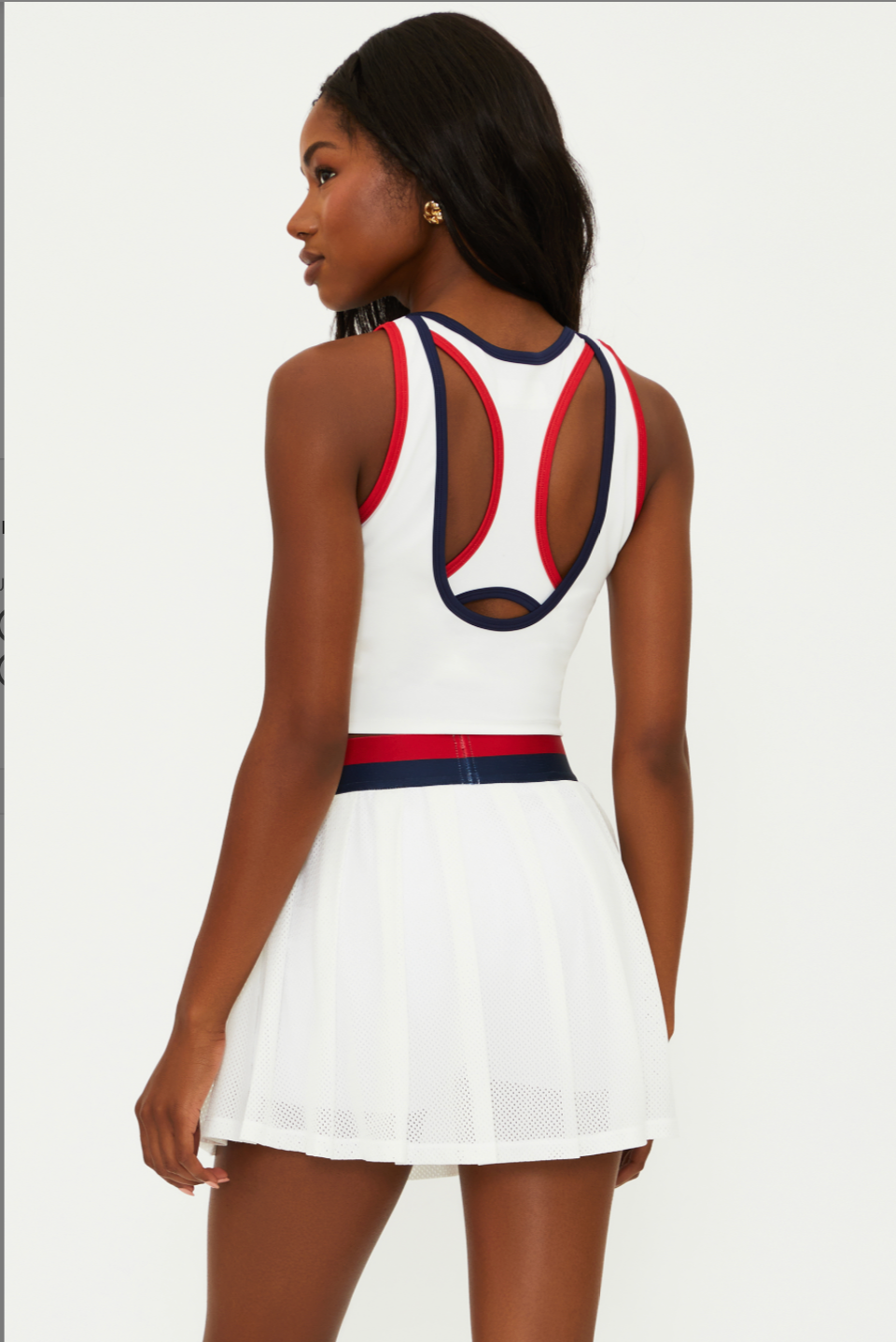 Irina Skirt Cherry Indigo Colorblock