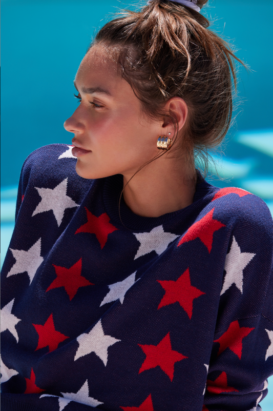 Callie Sweater Americana Stars