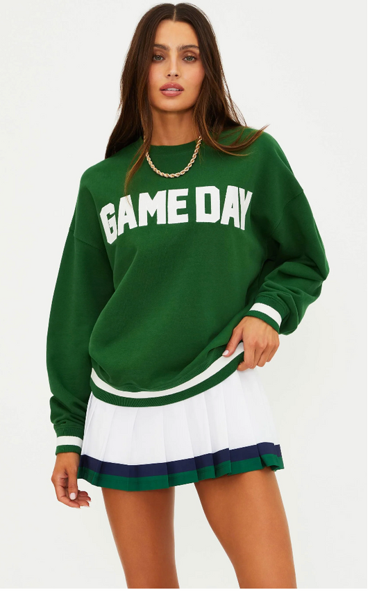 Devyn Sweatshirt Game Day in Green