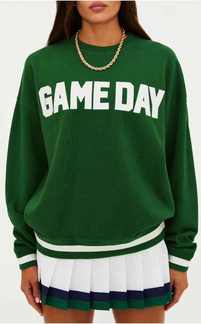 Devyn Sweatshirt Game Day in Green