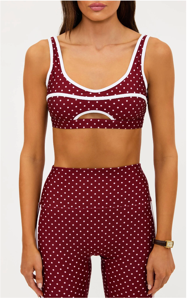 Moxie Top Crimson Dot