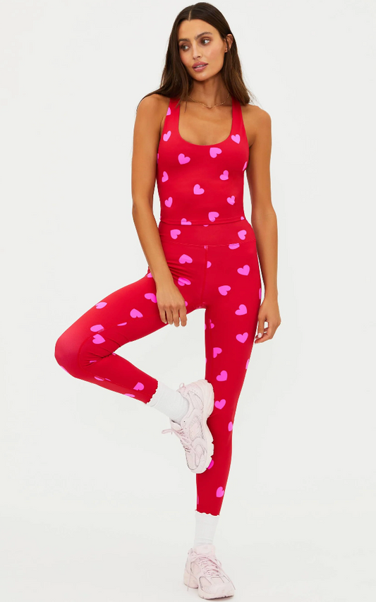 Piper Legging Royal Red Hearts