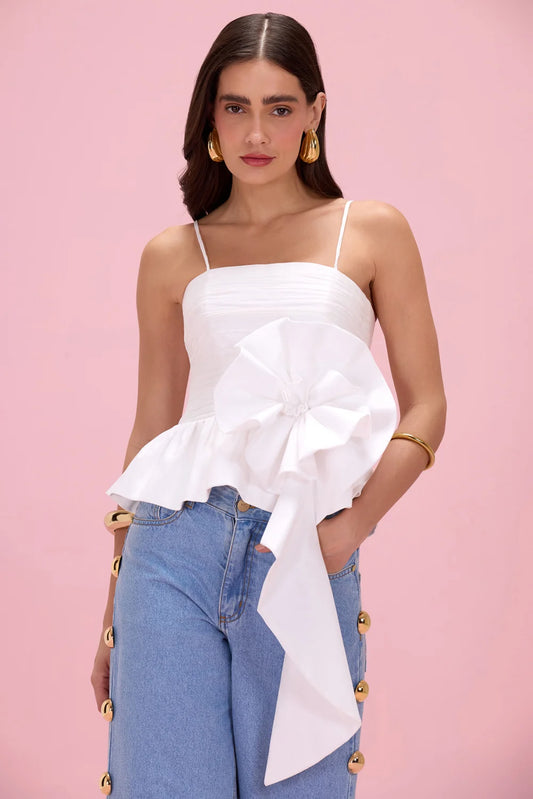 Blossom Poplin Floral Top