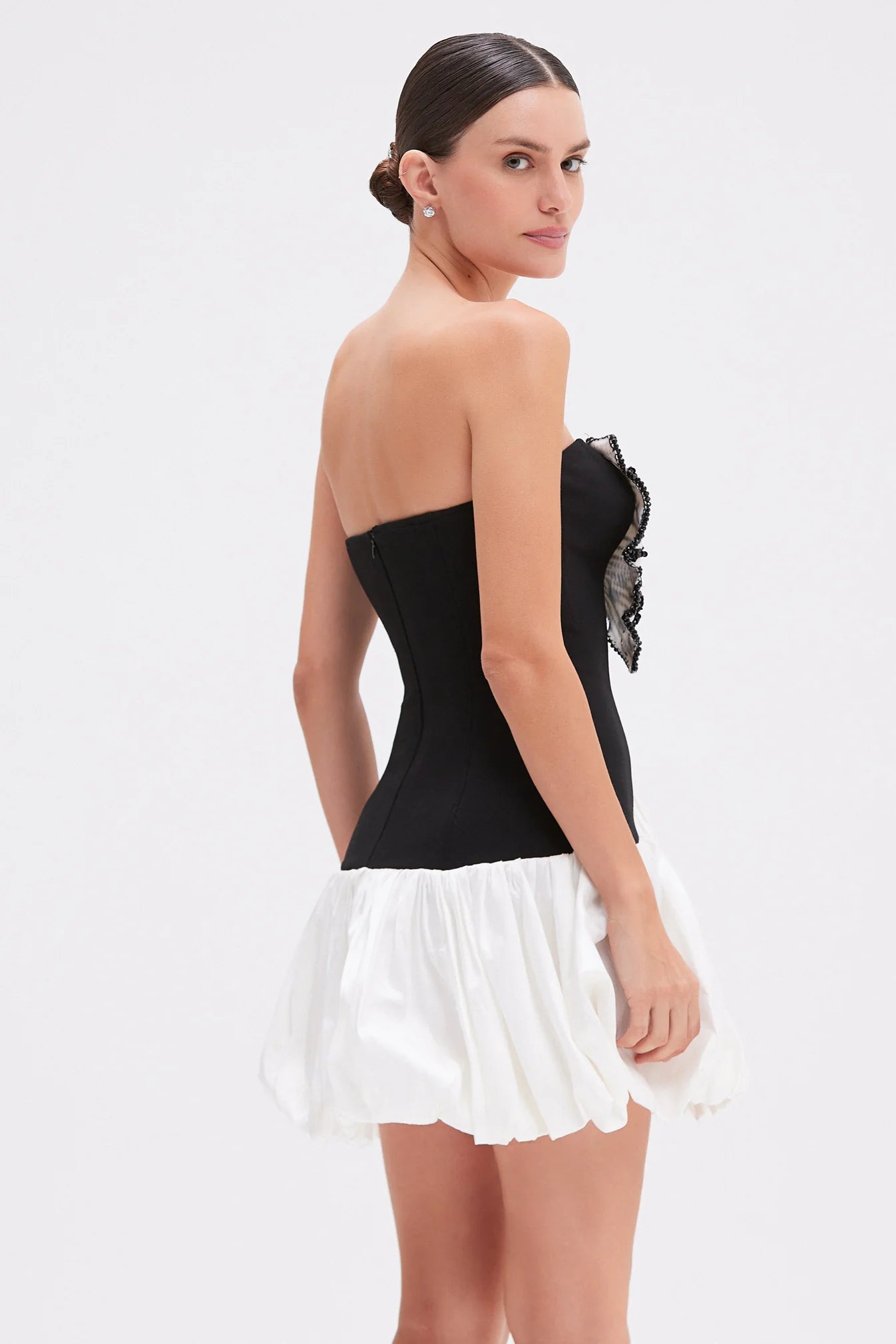 Butterfly Drop Waist Mini Dress