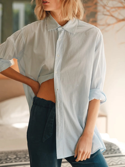 Collared Boy Shirt in Sky Blue