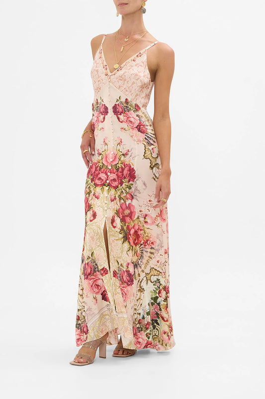 Button Front Strappy Dress