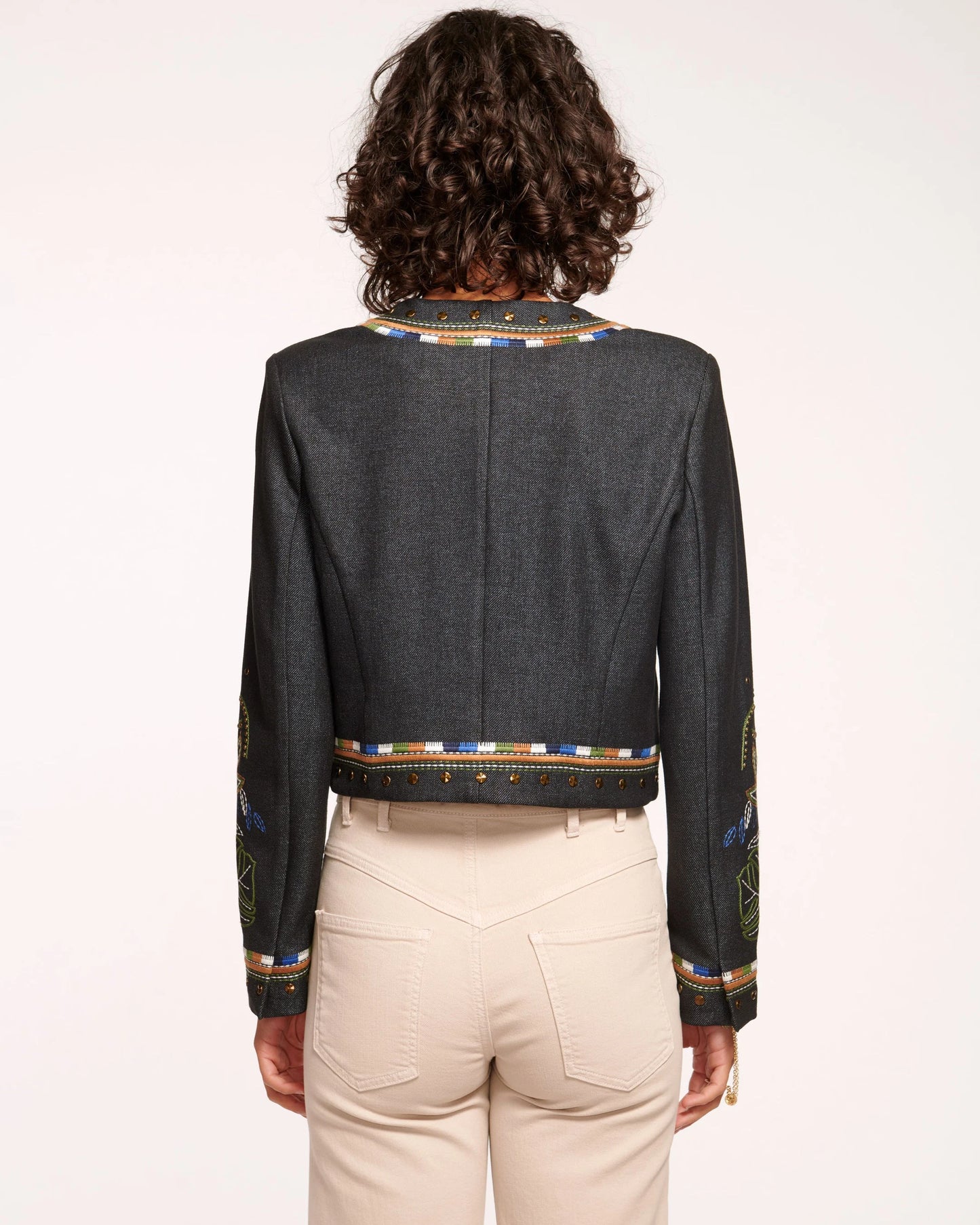 Mav Embroidered Denim Jacket