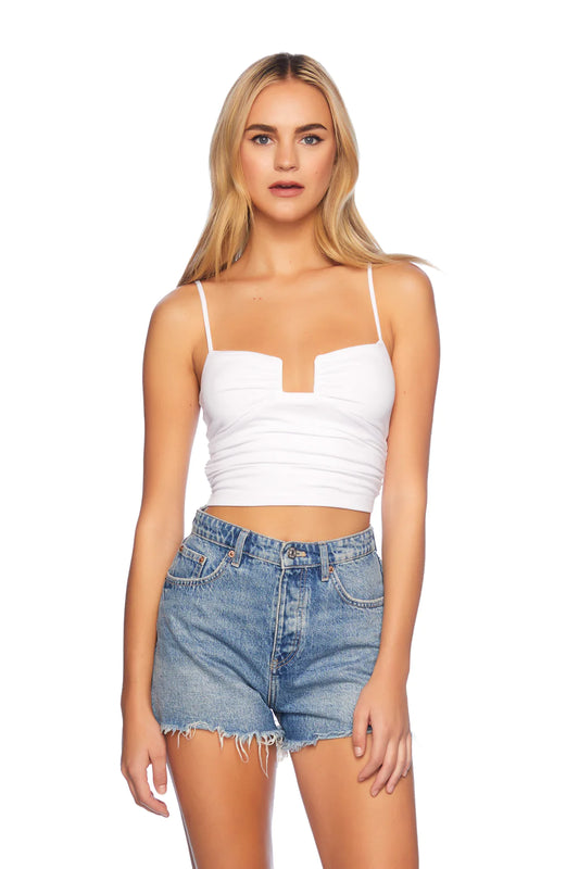 Susana Monaco - Angle Wire Gathered Tank Top in Sugar