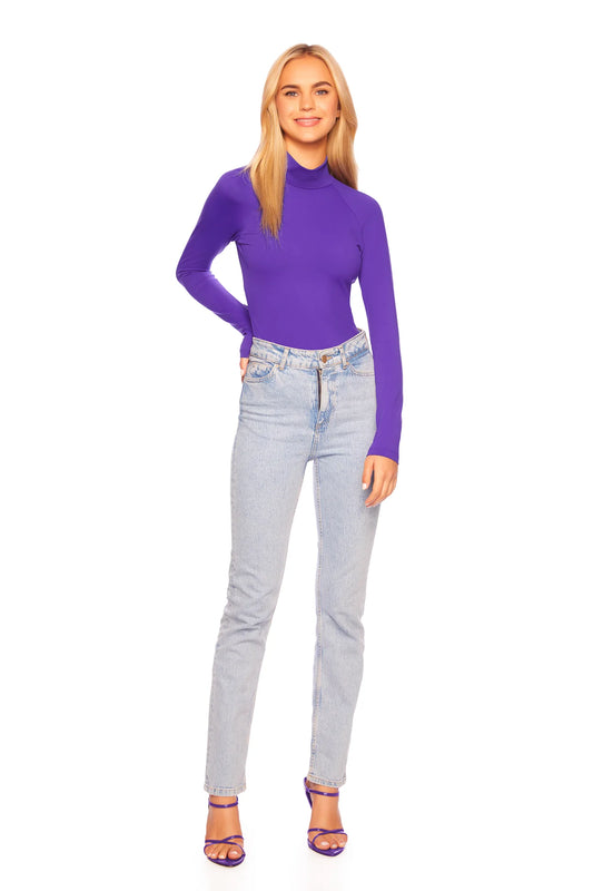 Susana Monaco - Open Back Mock Bodysuit in Floret - FINAL SALE