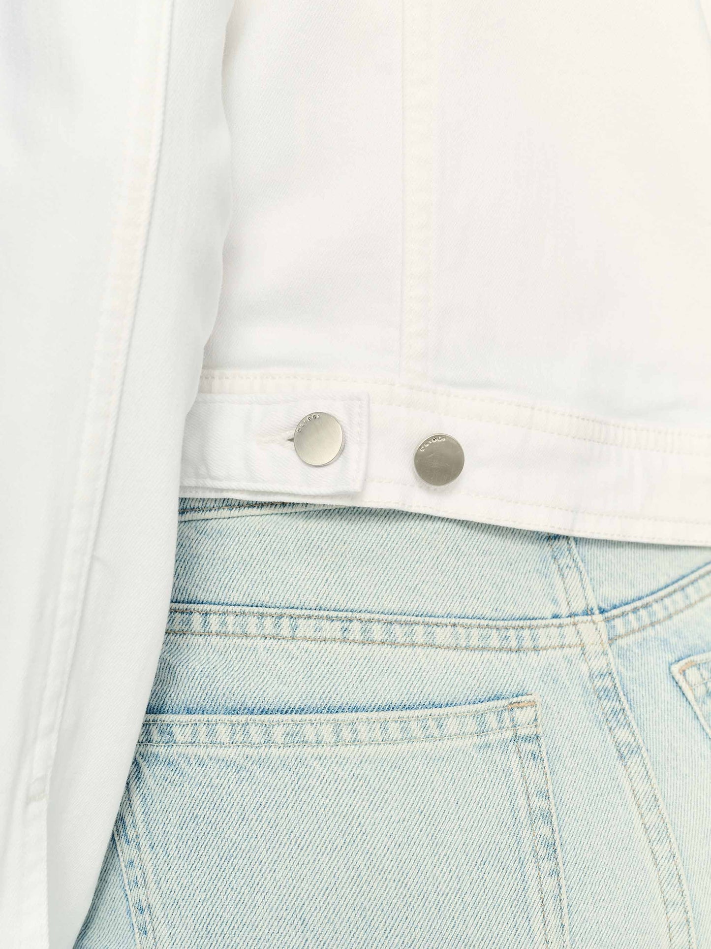 Vika Denim Jacket in White